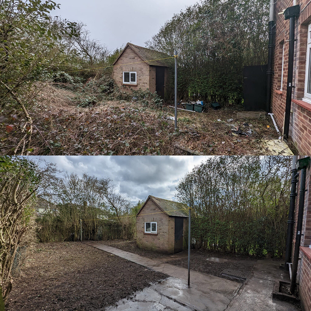 General and Garden Clearances Before and After