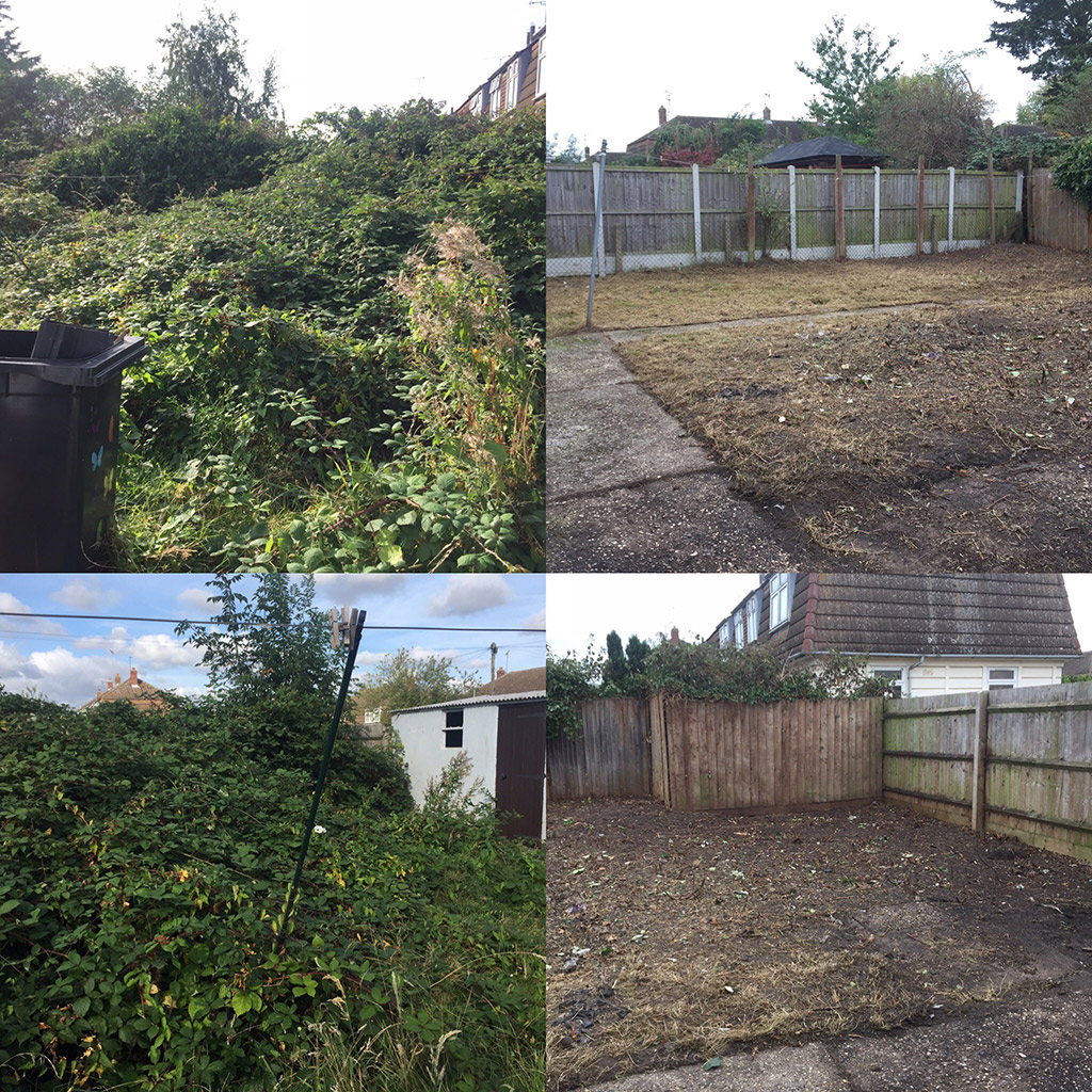 General and Garden Clearances Before and After