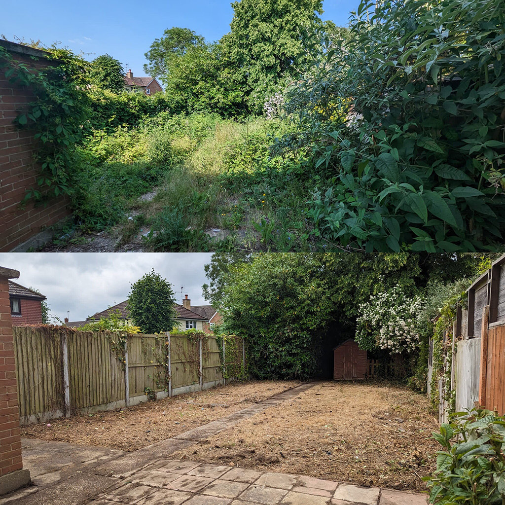 General and Garden Clearances Before and After